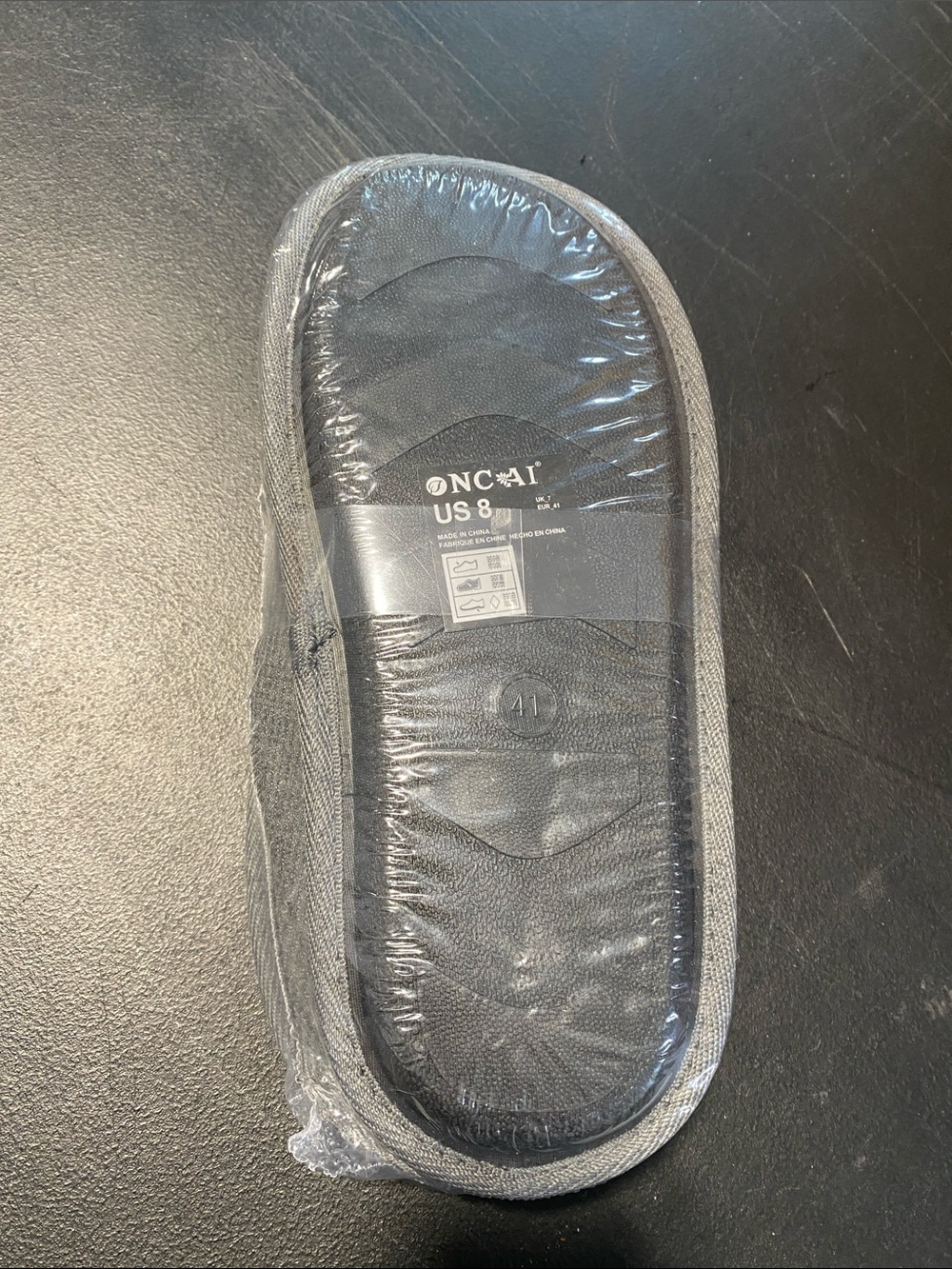 ONCAI Men's US 8 House Slippers, Cushion Memory Foam Shake Fleece